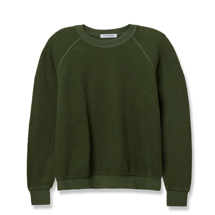 Ziggy Shrunken Crew Sweatshirt Fern Green