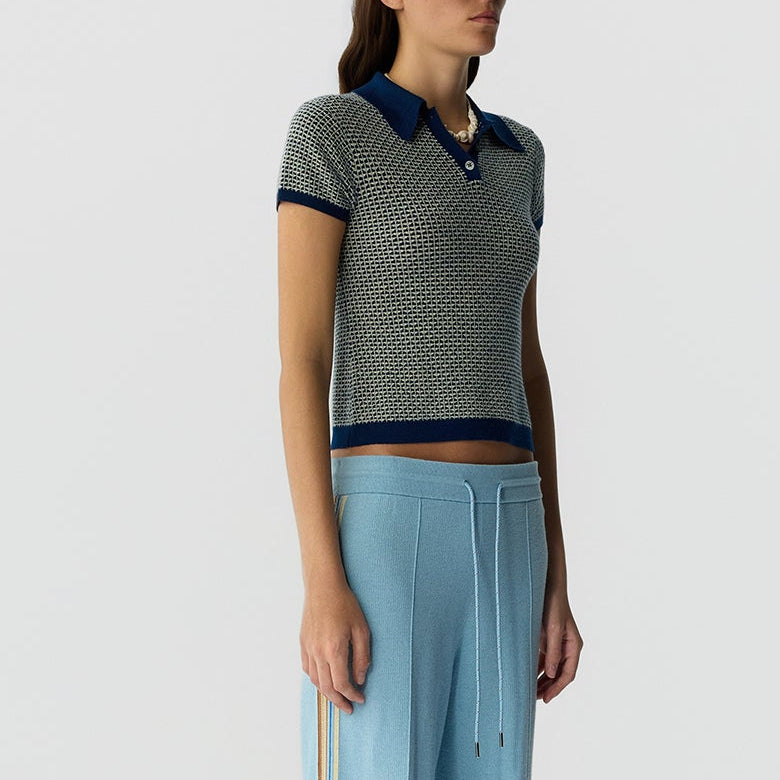 Pique Shrunken Polo Navy
