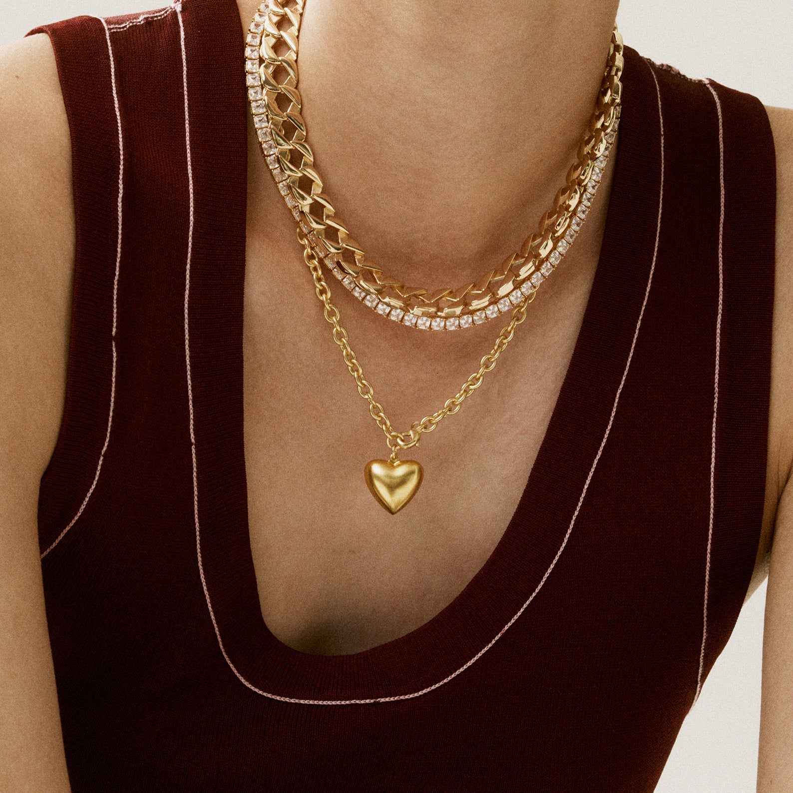 The Puffy Heart Mini Necklace