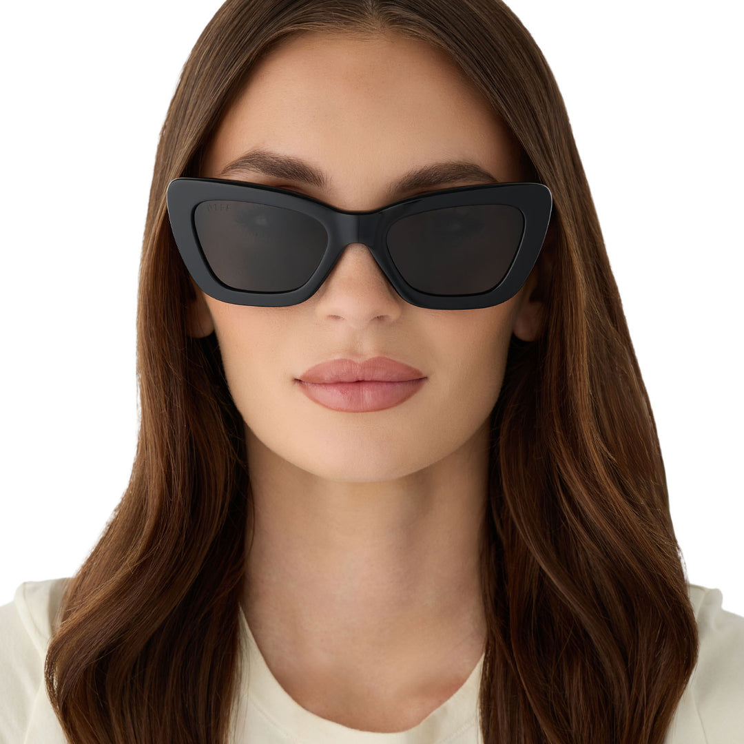 Adriana Black Grey Sunglasses