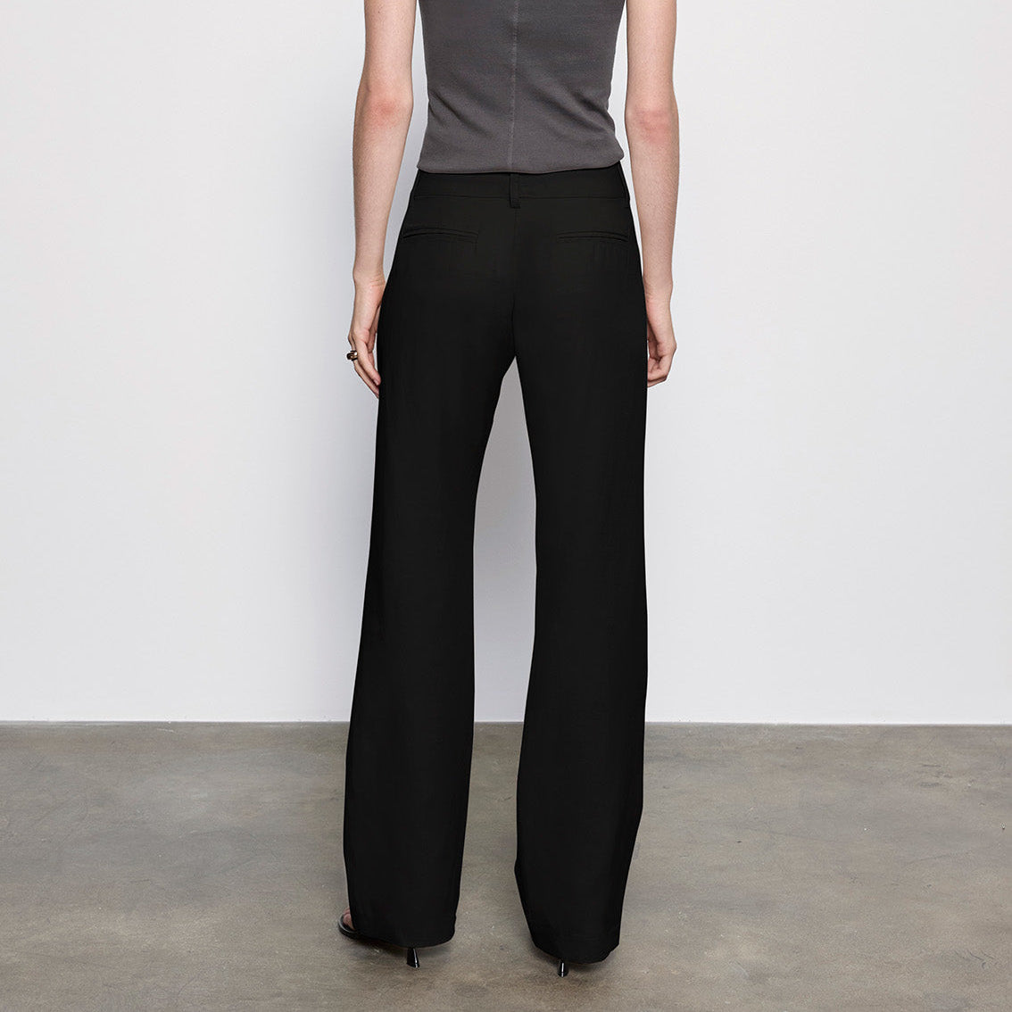 Twill Minimal Trouser Black