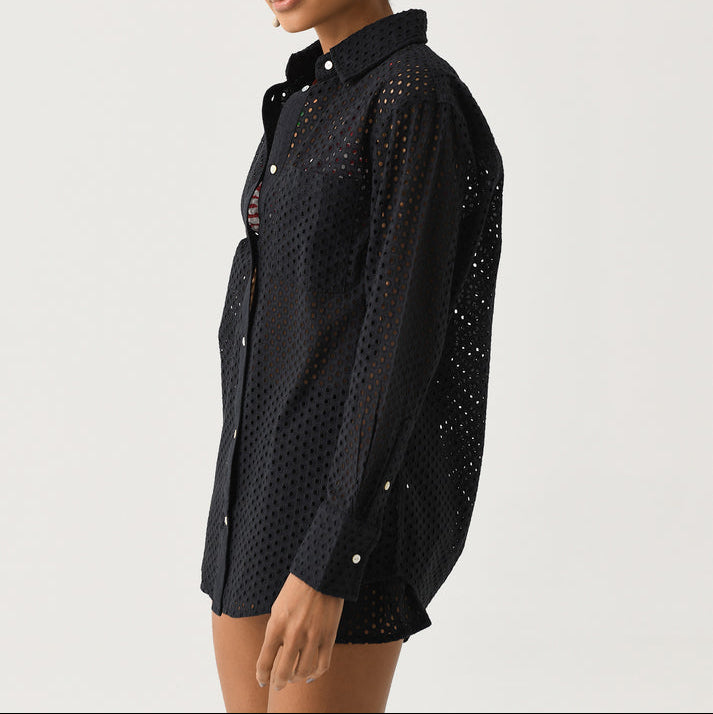 The Bronte Button Down Noir