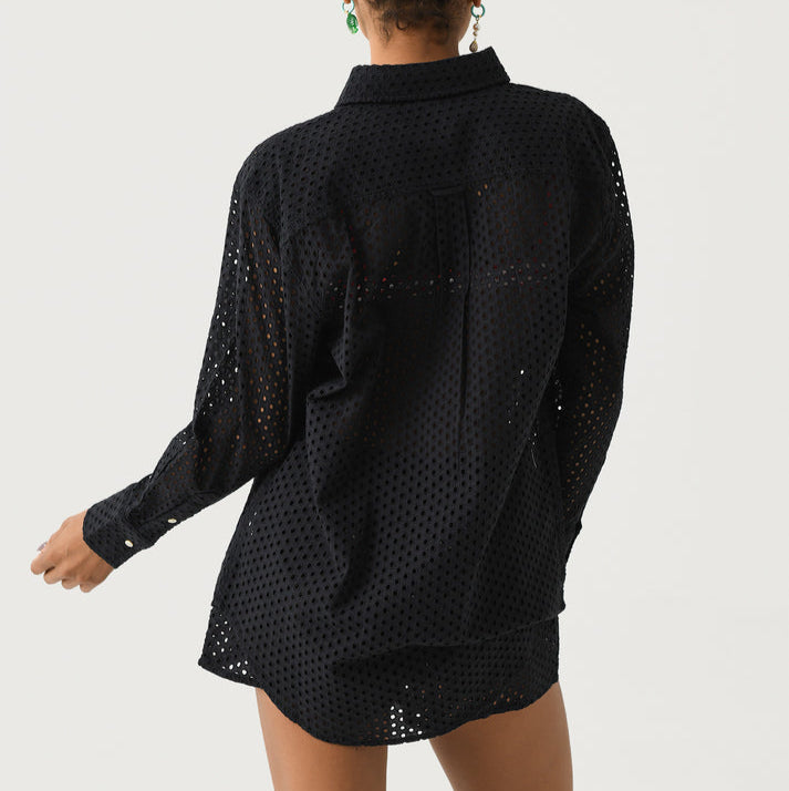 The Bronte Button Down Noir