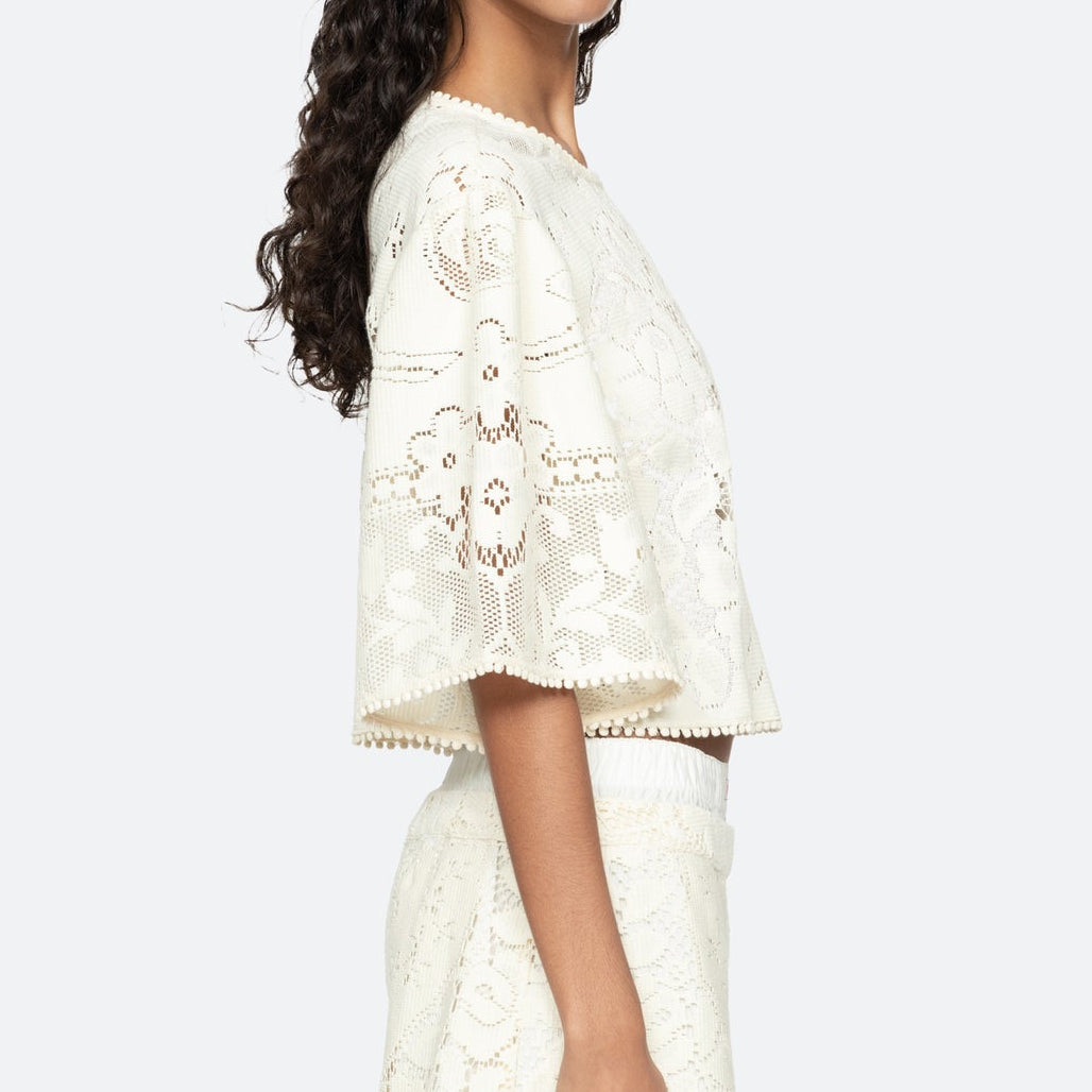 Arianna Lace Top Cream