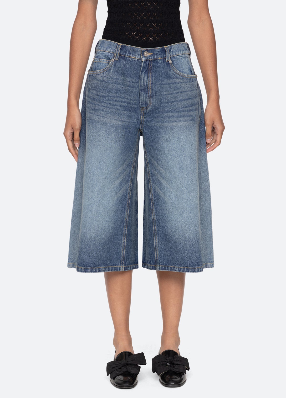 Lyssa Denim Culottes Blue