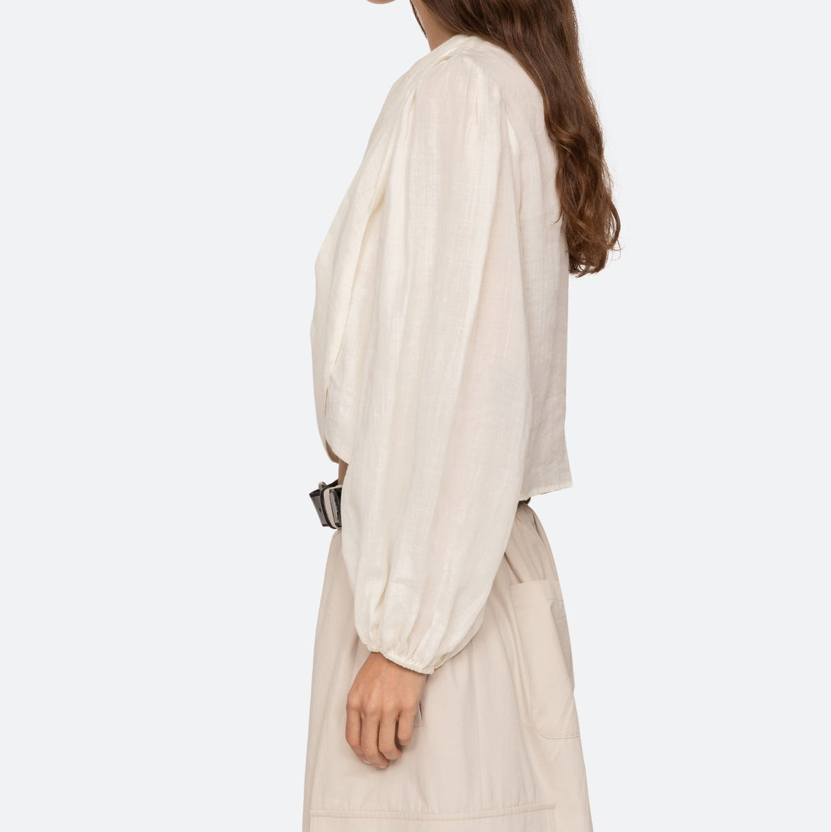 Solene L/Slv Top Cream