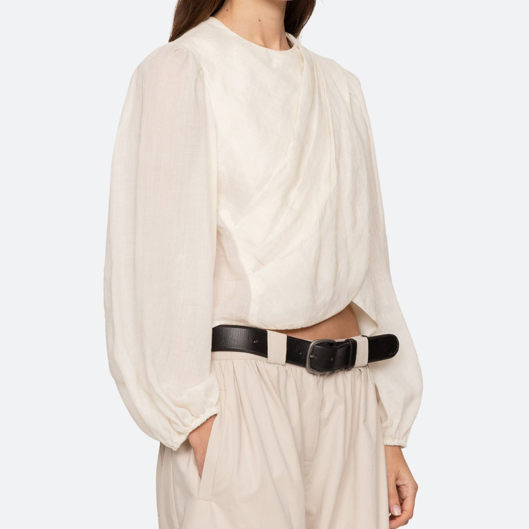 Solene L/Slv Top Cream