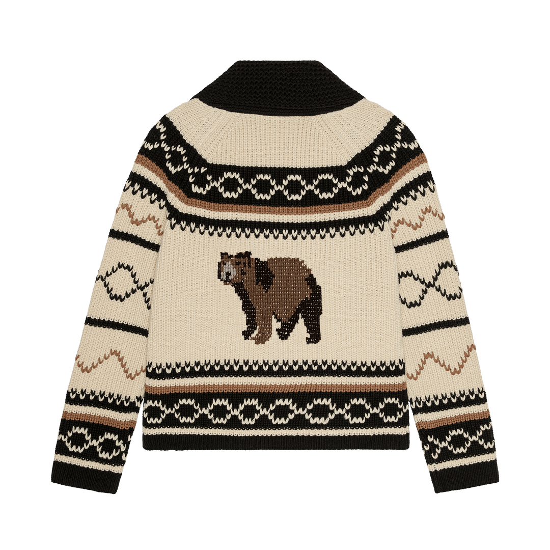 The Bear Lodge Cardigan Black