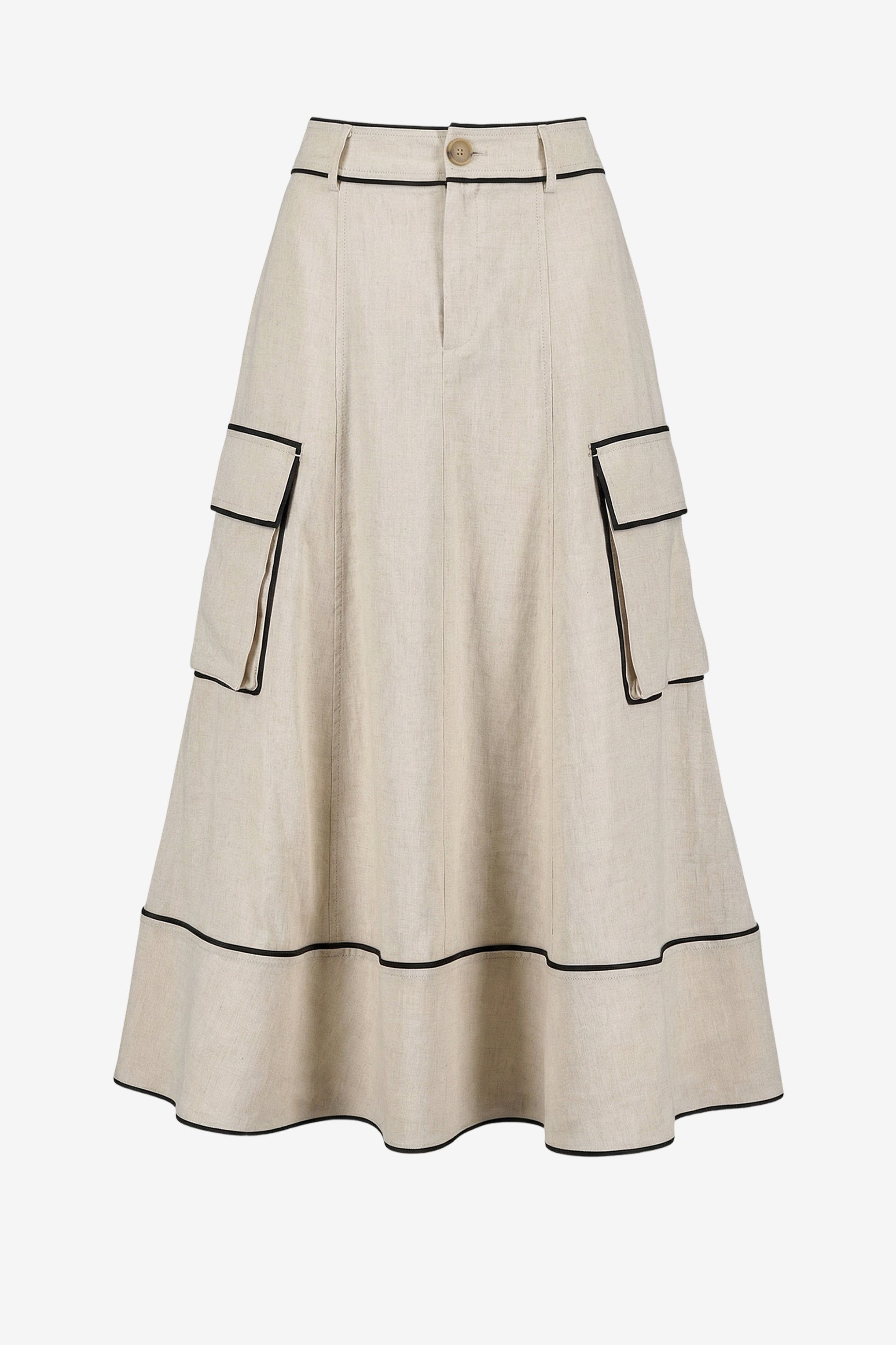 Shiloh High Waist Cargo Skirt Desert/ Jet
