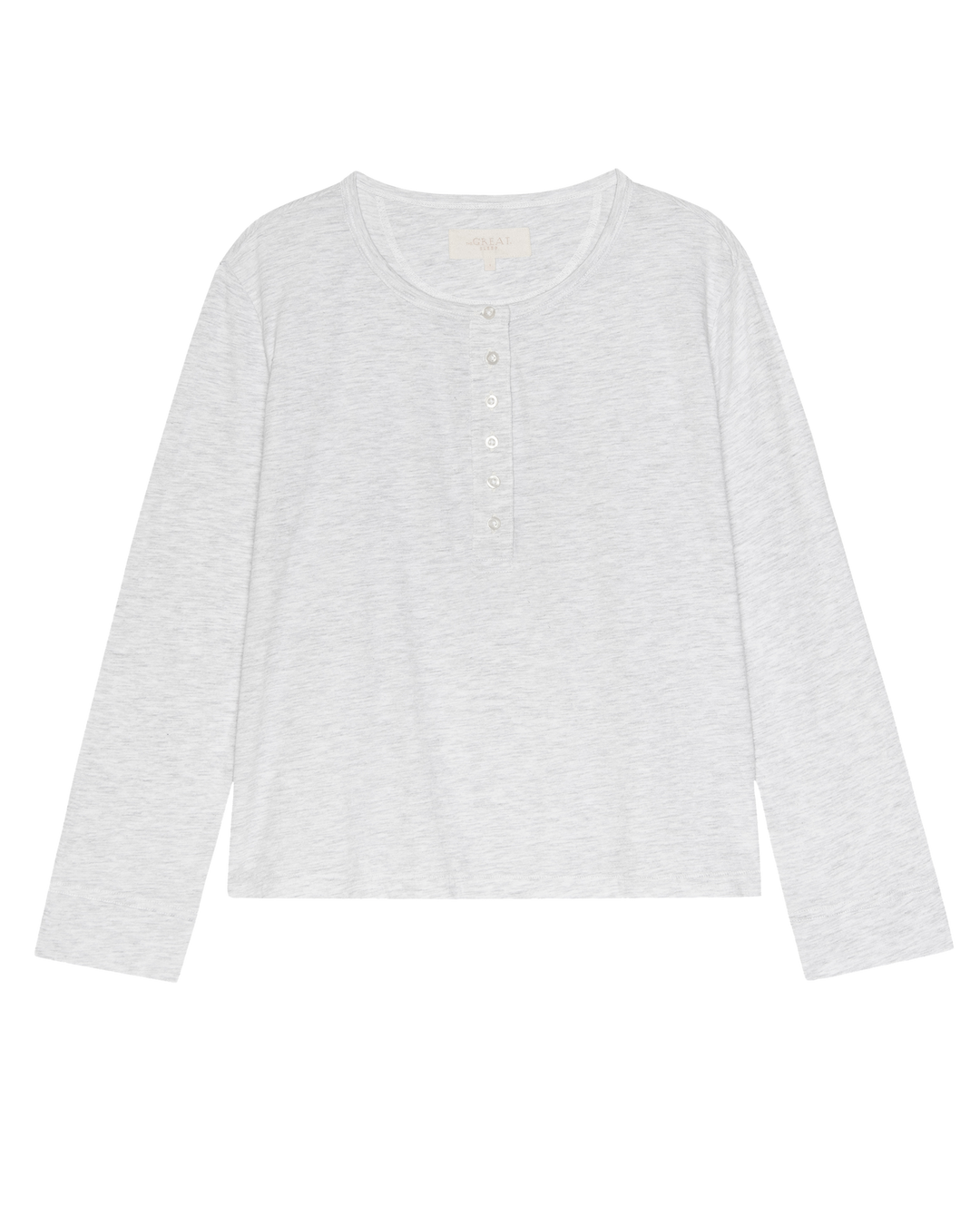 The Crop Sleep Henley Heather Grey