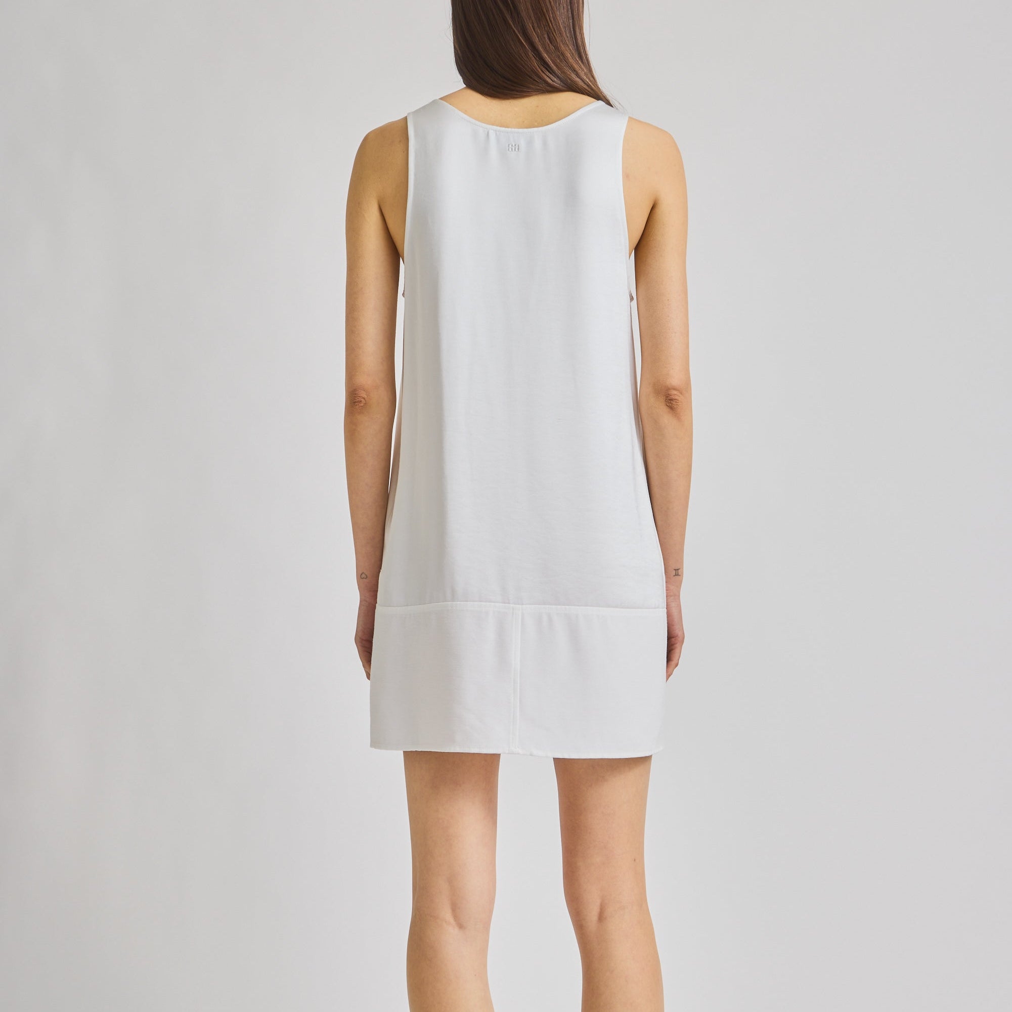 Maro Mini Shift Dress White