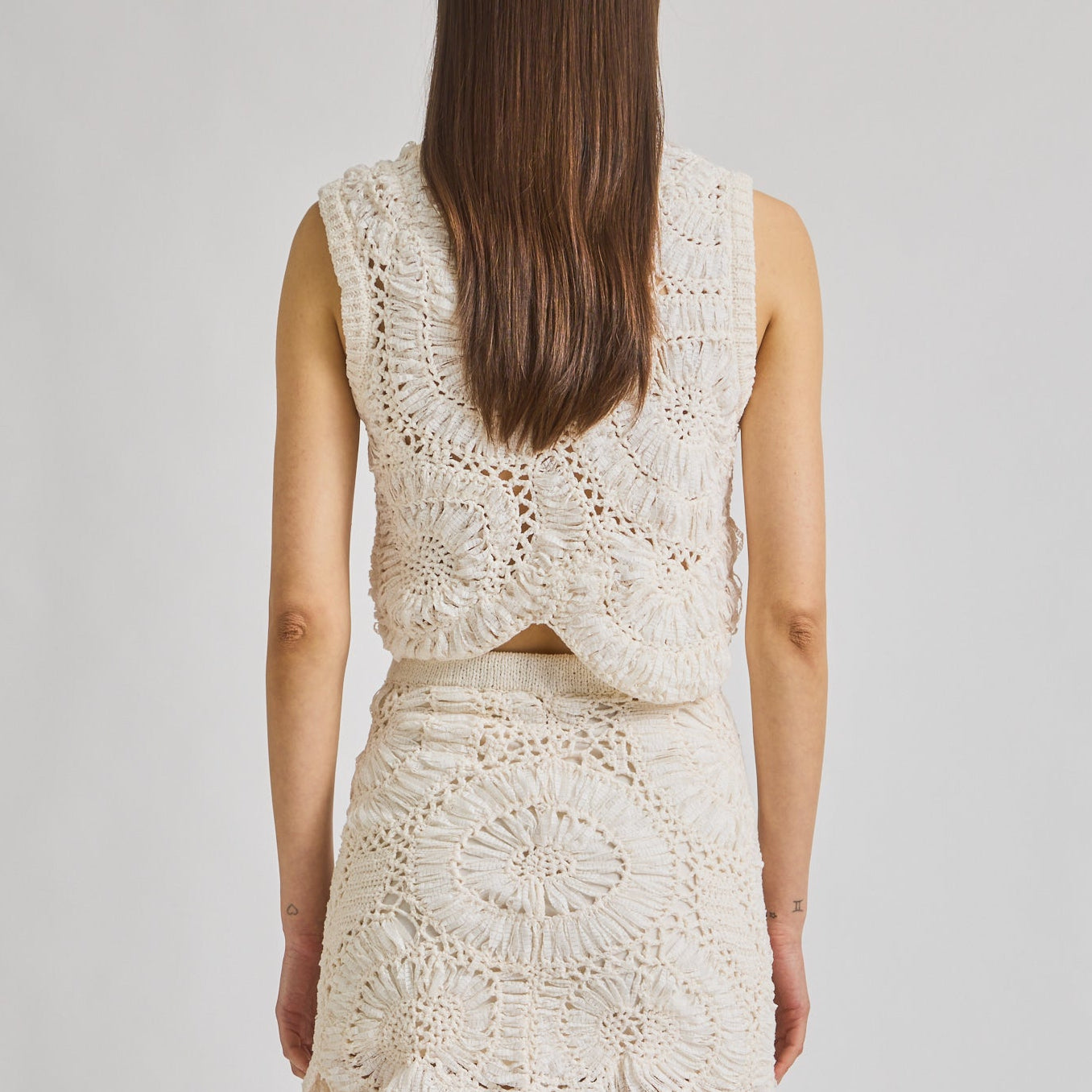 Vada Crochet Top Ivory