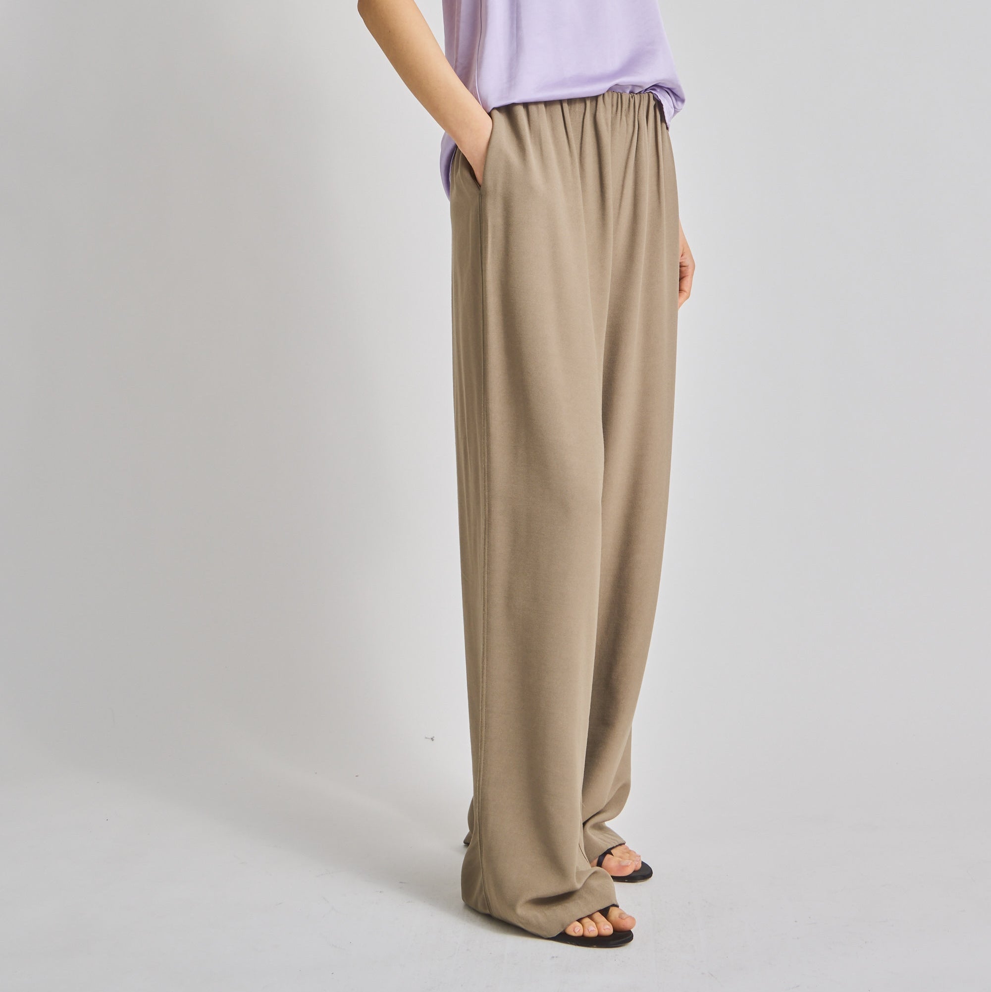 Matte Paige Pull-On-Pant Cobblestone