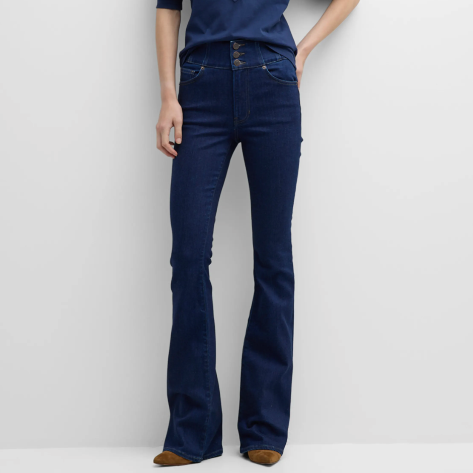 Beverly High Rise Skinny Flare Rodeo Rinse