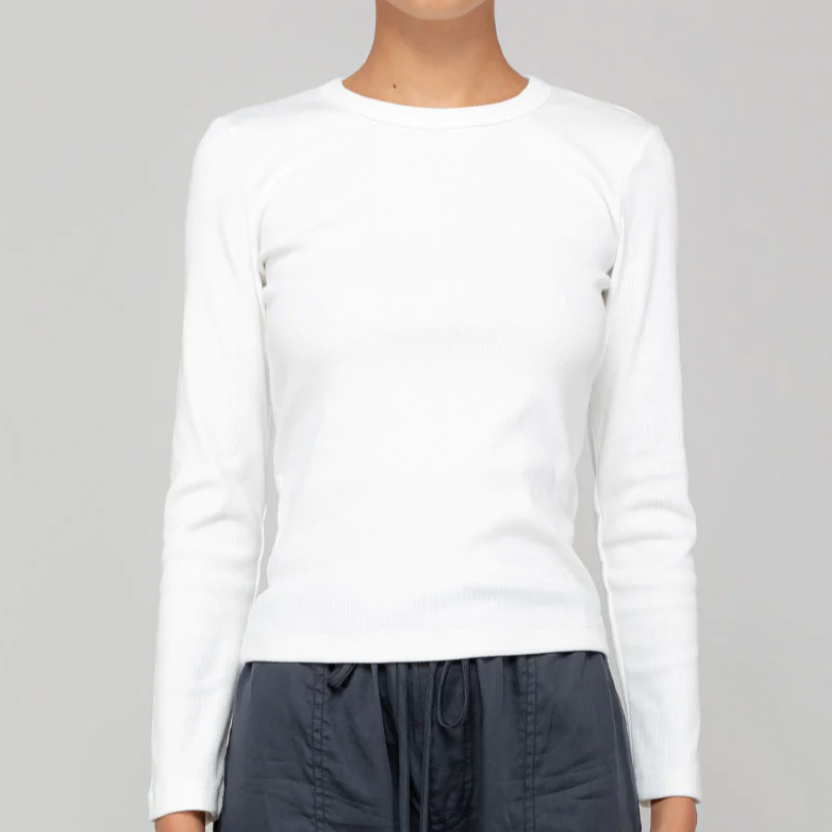 Kelly Slim Fit Long Sleeve White