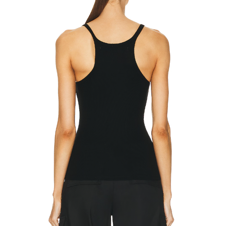 Silk Knit U Tank Black