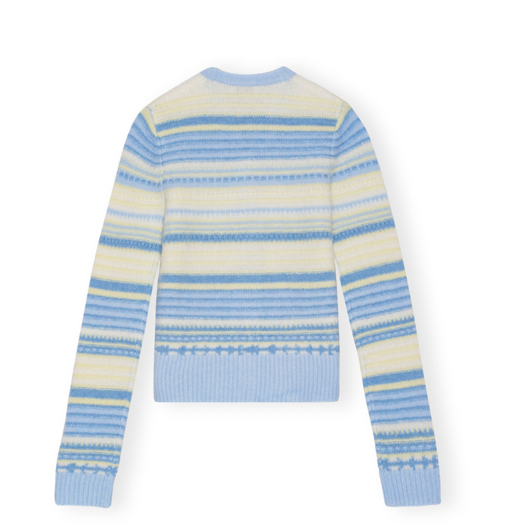 Soft Wool Stripe Cardigan