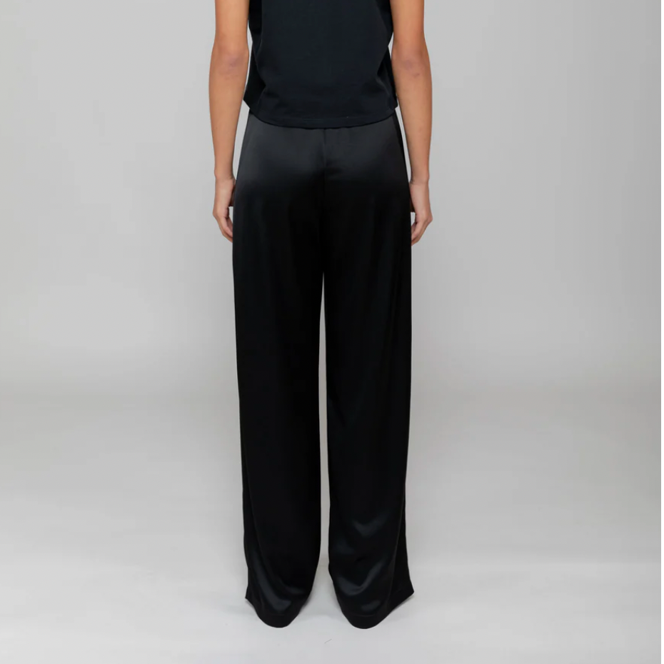 Barb Crop Drawstring Pant Black