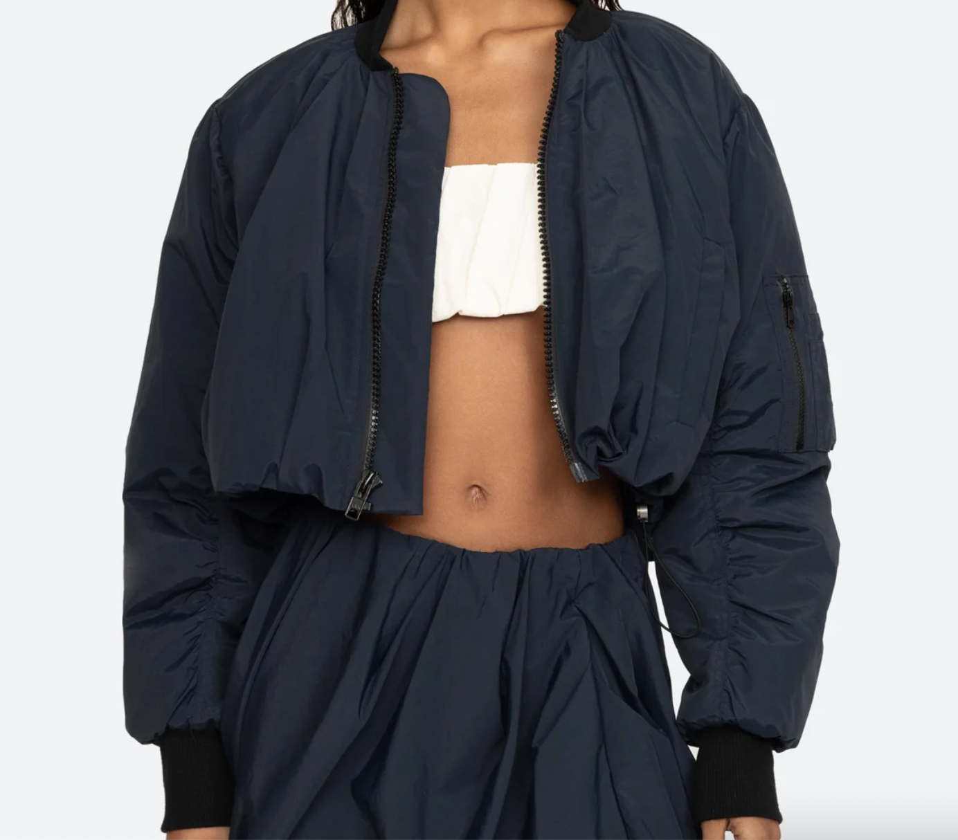 Evelyn Bomber Jacket Navy