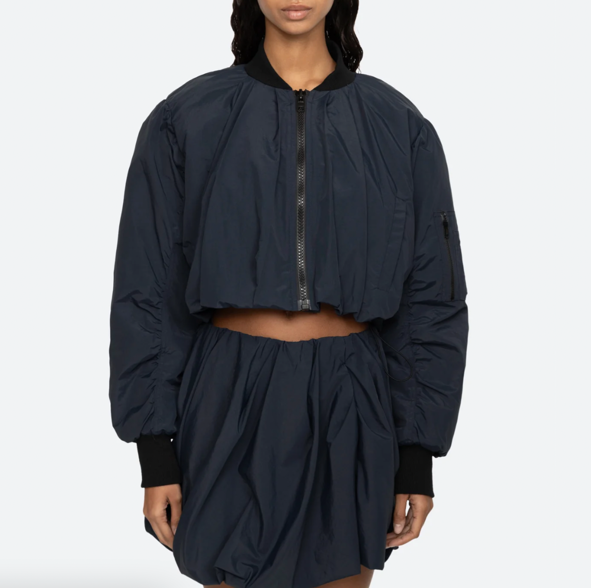 Evelyn Bomber Jacket Navy