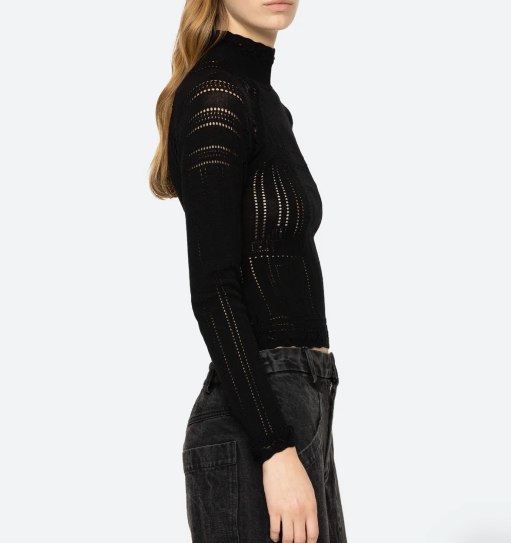 Paxton Knit Turtleneck Black