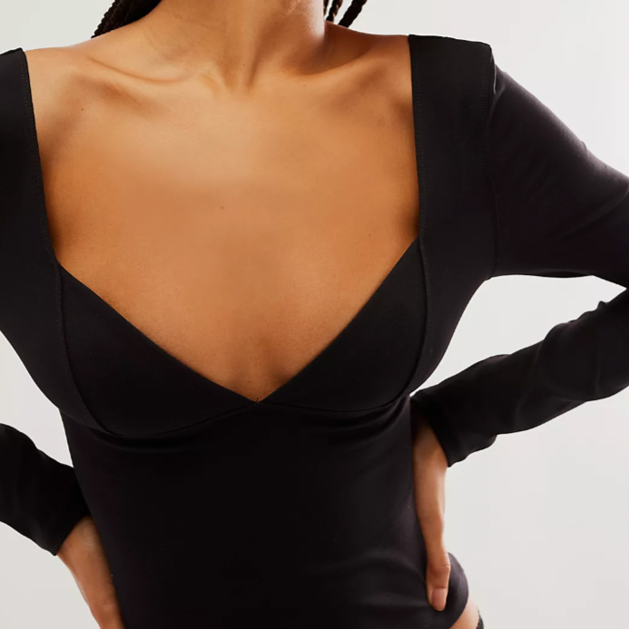 Duo Corset Long Sleeve Black