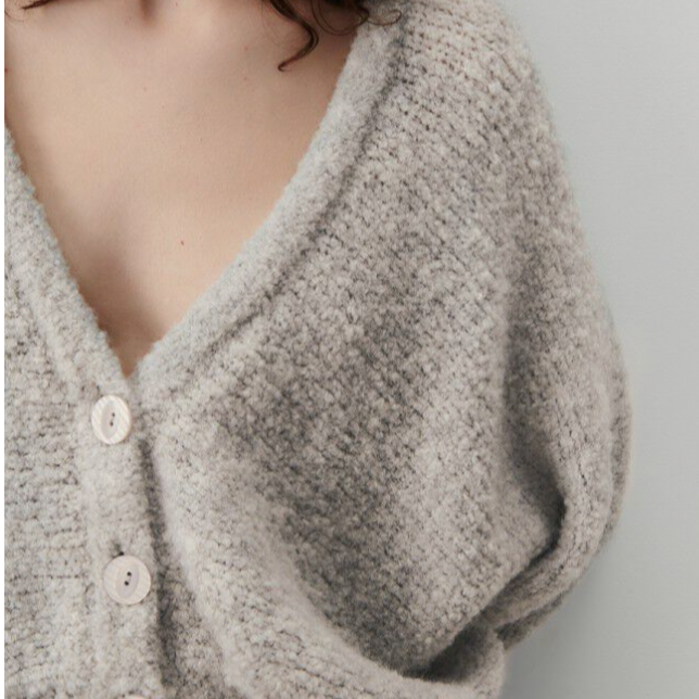 Zolly Cardigan Gris Chine