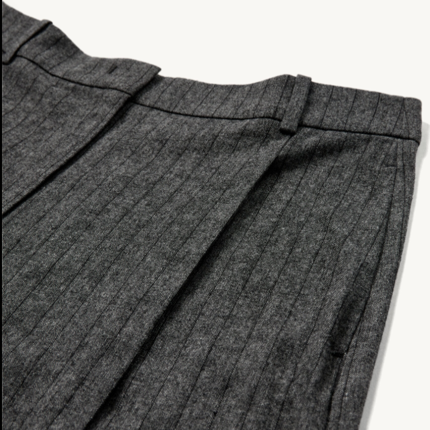 Tilda Pants Grey/Blk Stripe