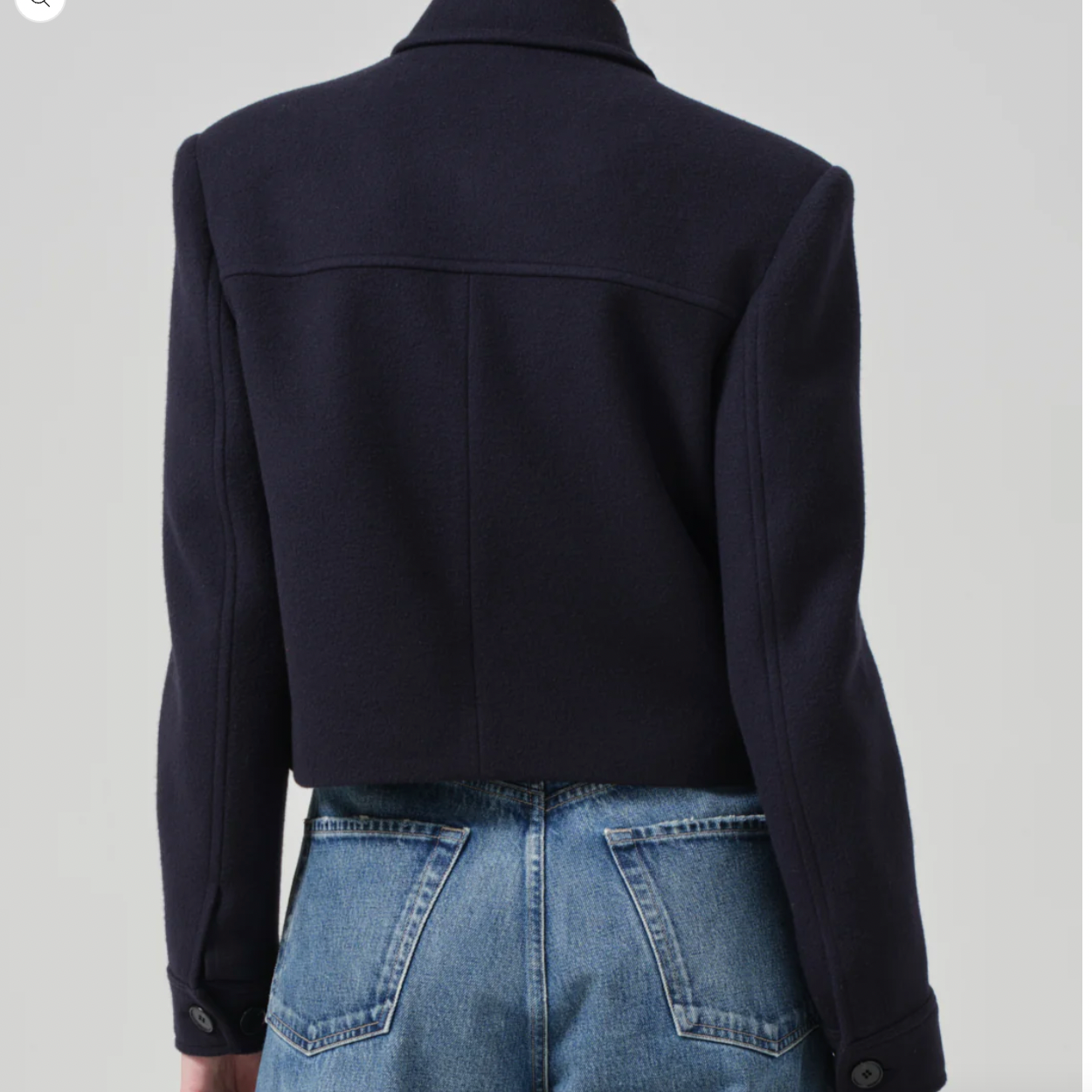 Corina Cropped Jacket Navy