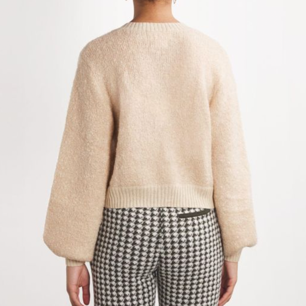 Jackson Boucle Cardigan Butter