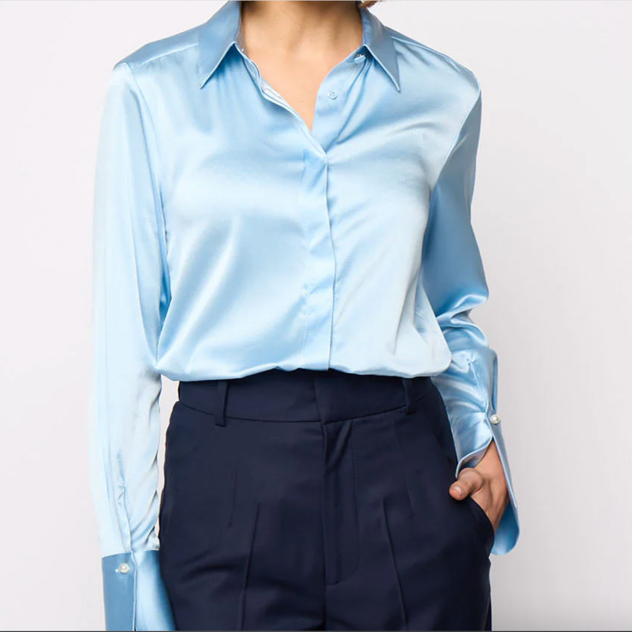 Regina Blouse Bleu Ciel