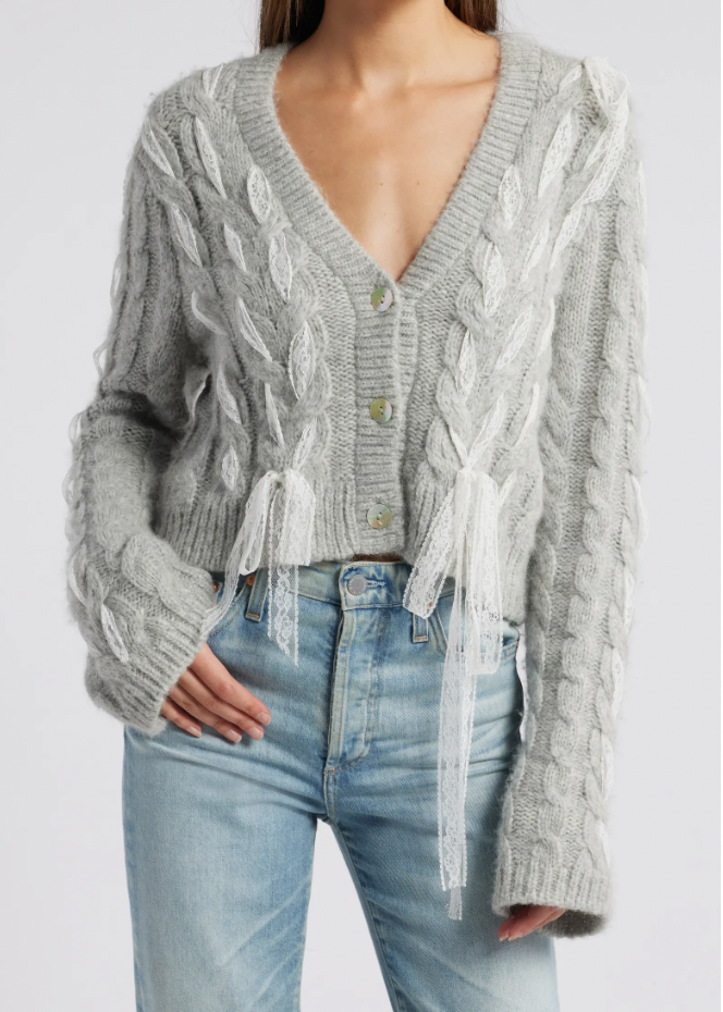 Louella Cardigan Silver Mist