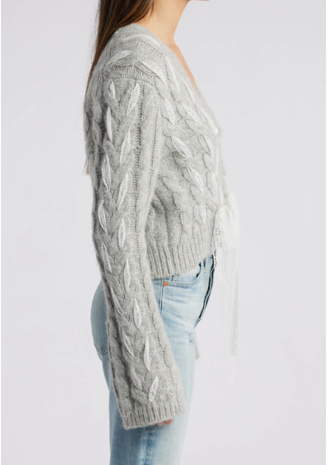 Louella Cardigan Silver Mist