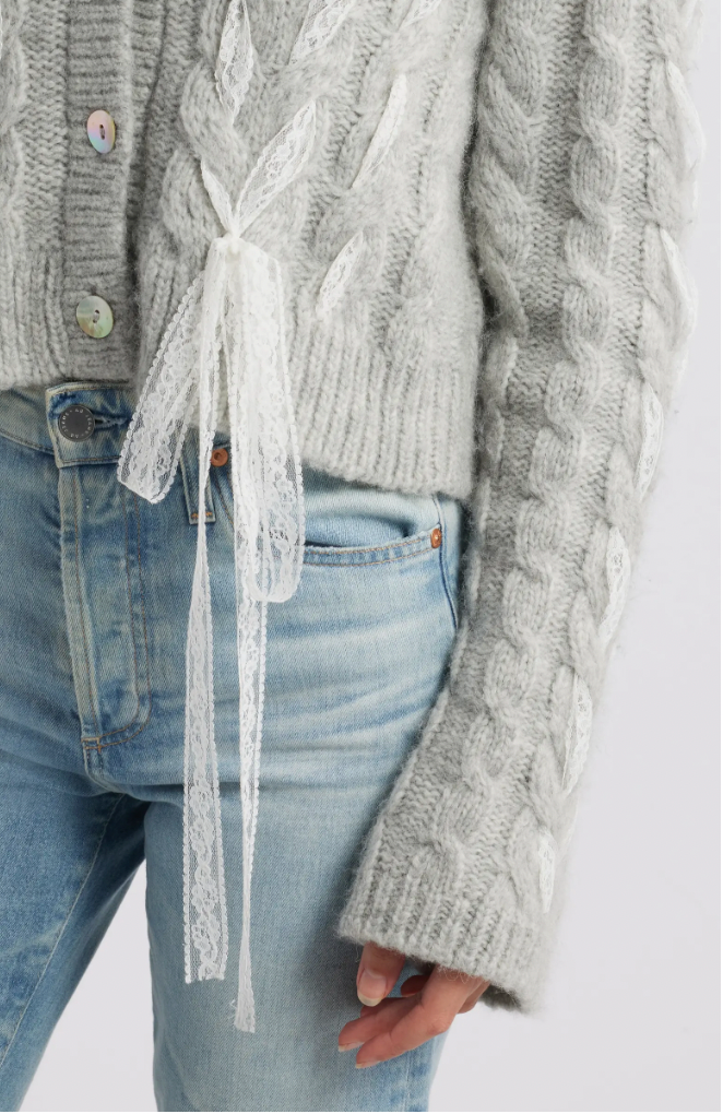 Louella Cardigan Silver Mist