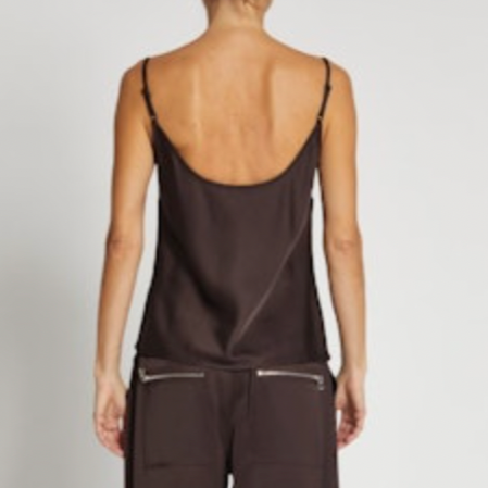 Elliot Charmeuse Cami Chestnut