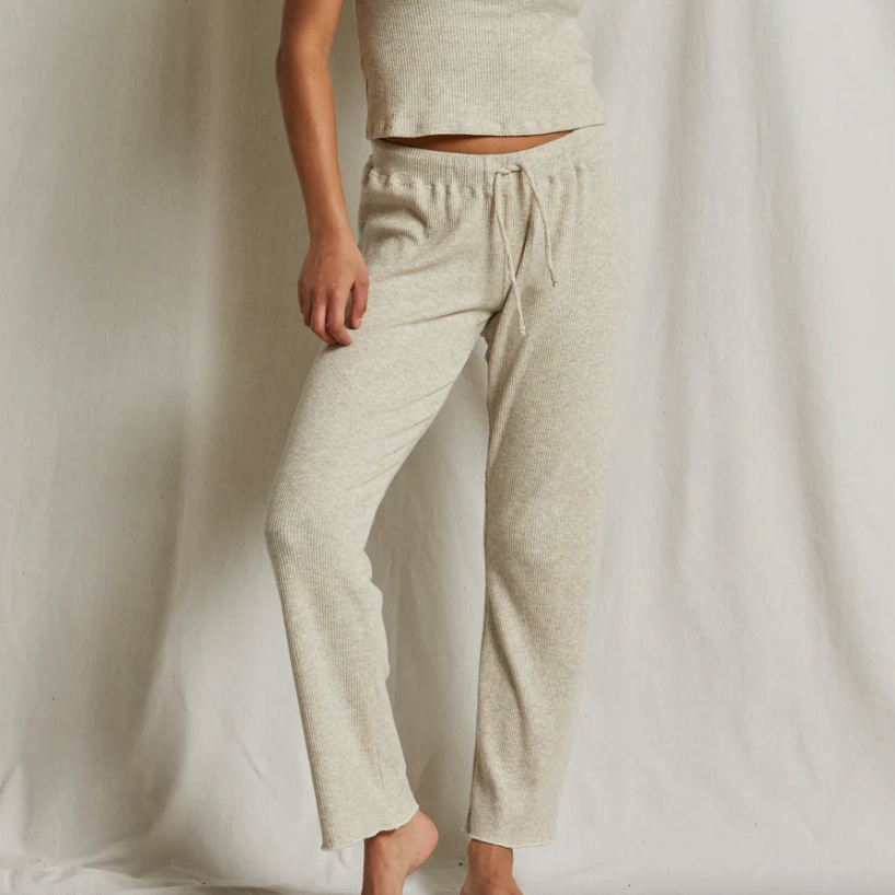 Leann Straight Leg Pant Heather Oatmeal