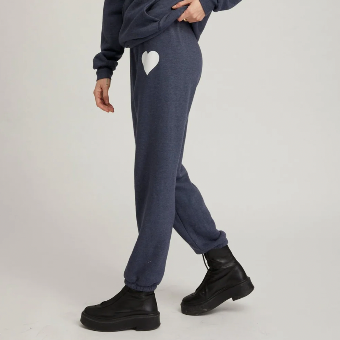 Heart Sweatpants Navy