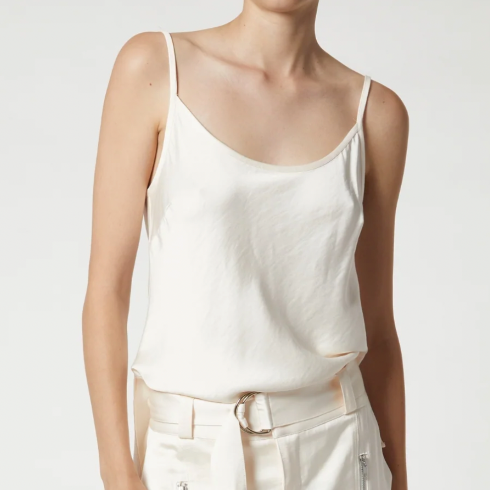 Elliot Charmeuse Cami Ivory