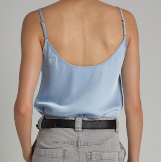 Elliot Charmeuse Cami Ice Blue