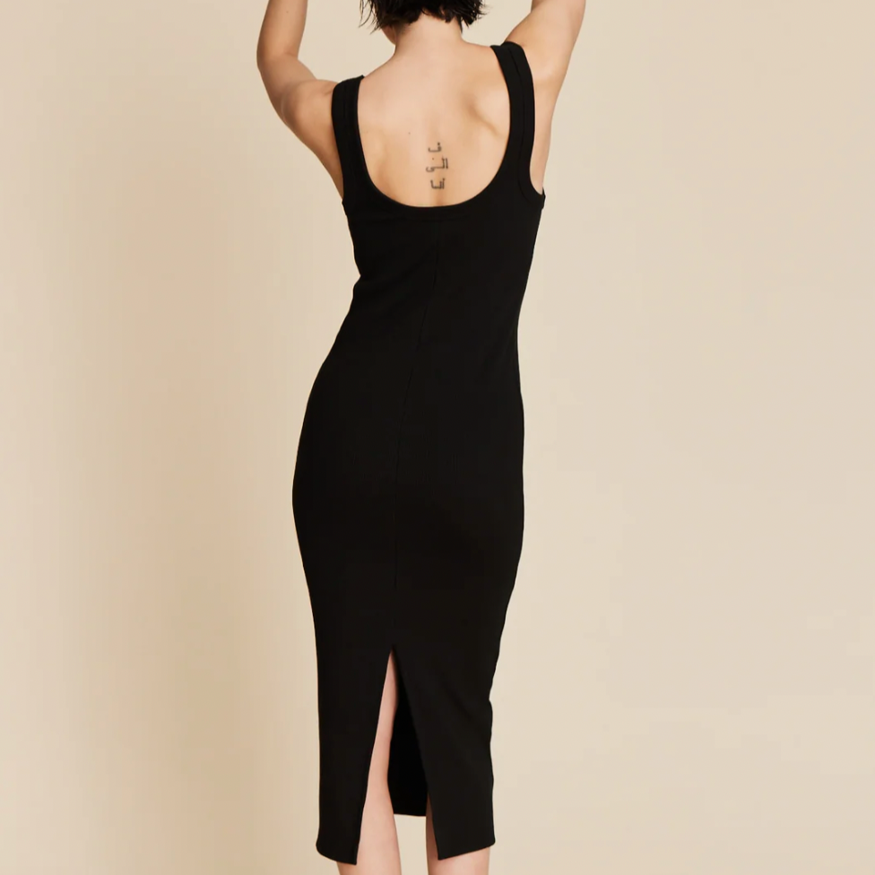 The Long Scoop It Up Dress Black