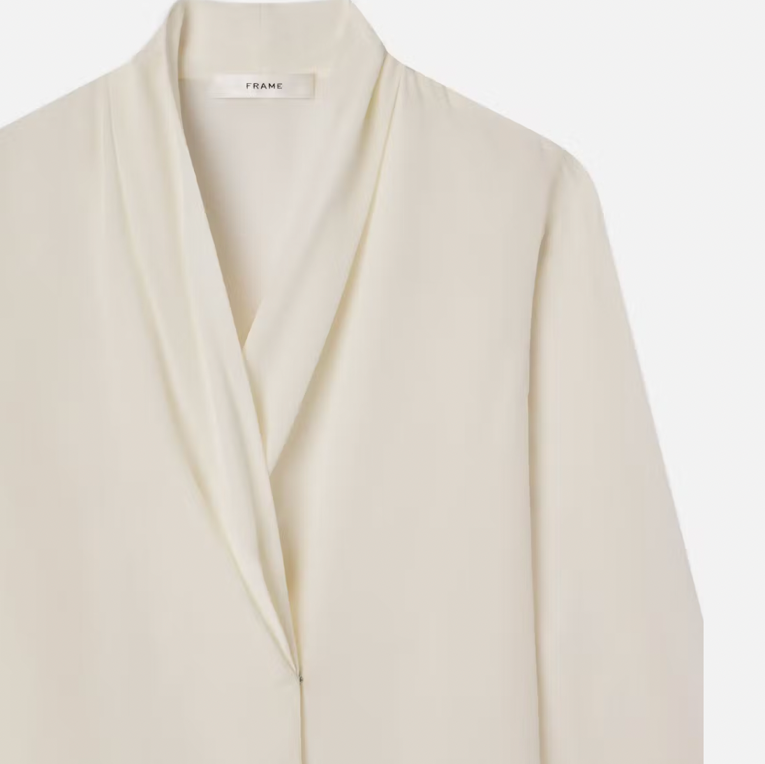 Shawl Collar Blouse Cream