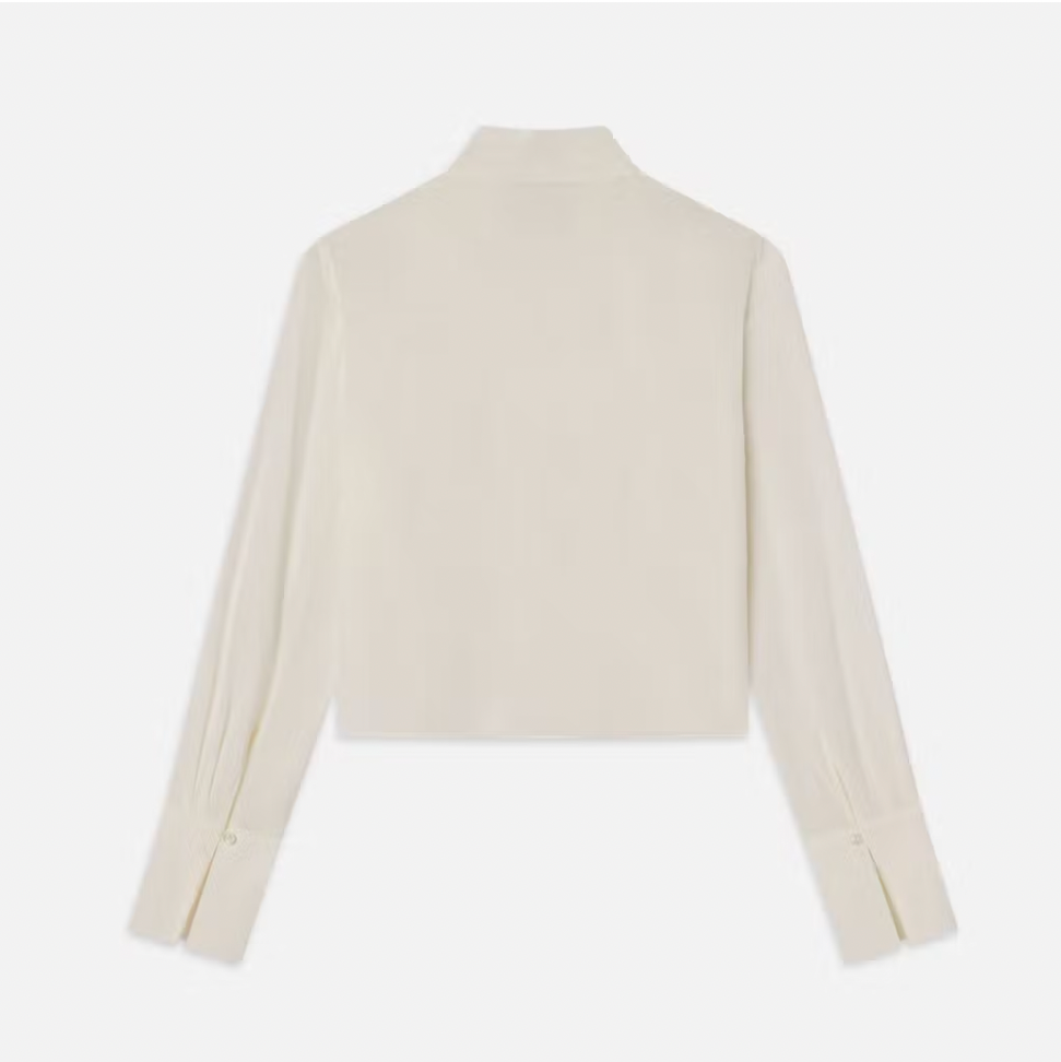 Shawl Collar Blouse Cream