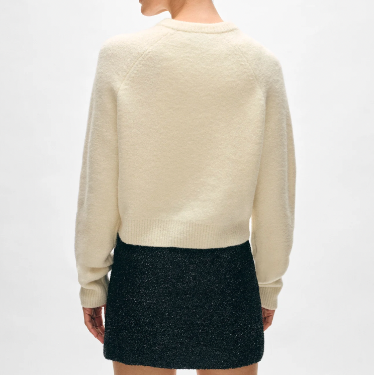 Boucle Luxe Cardigan Ivory