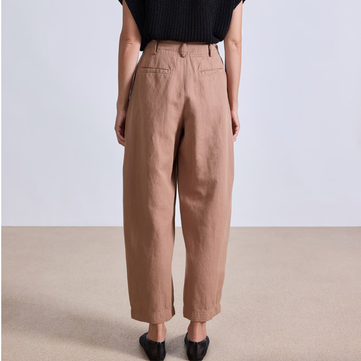 Bari Crop Trouser Deep Khaki