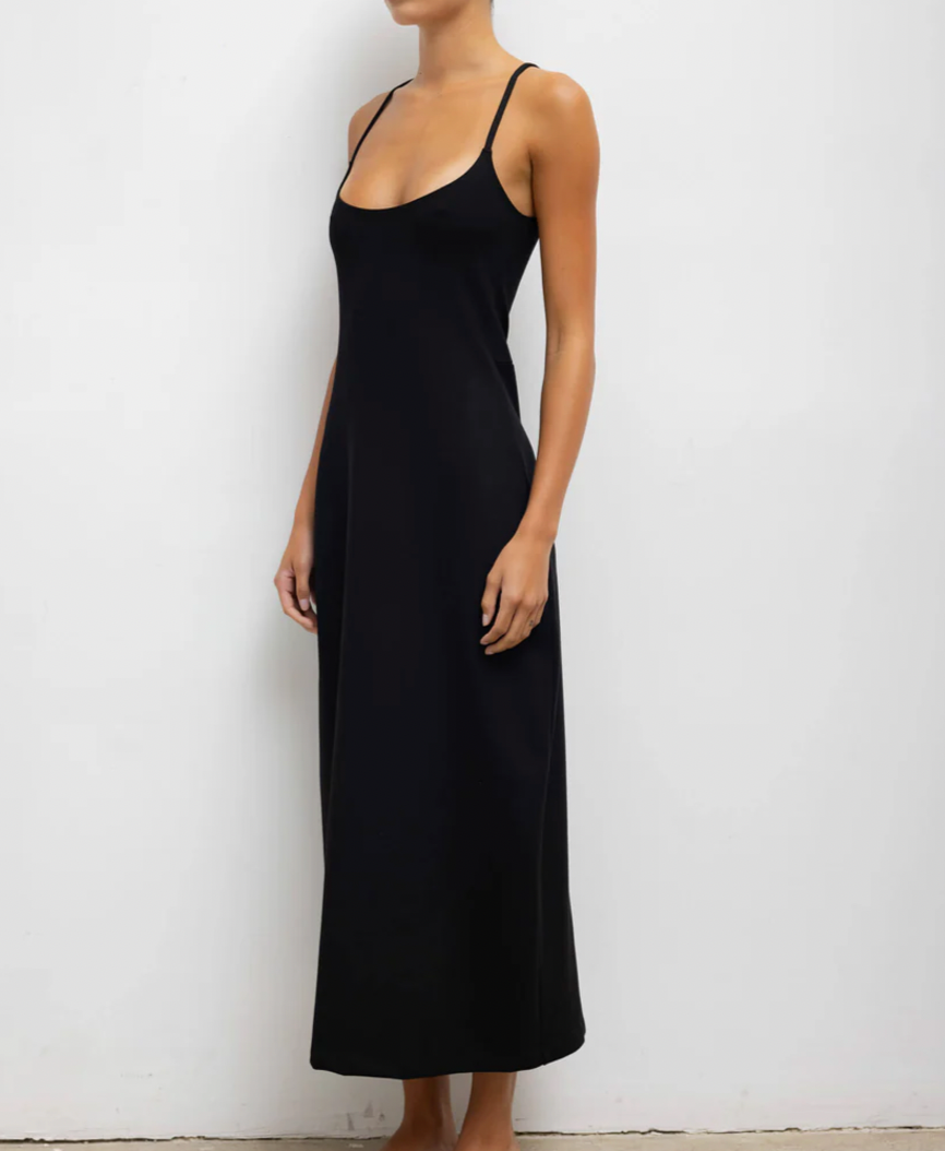 Rio Maxi Tank Dress Black