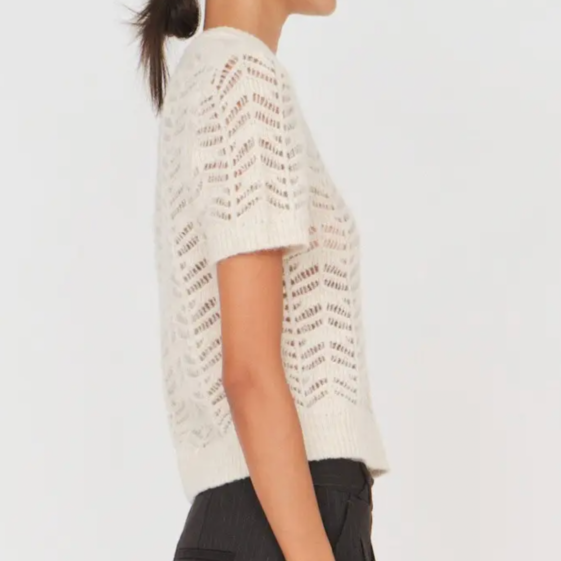 Verbier Pointelle Mini Sweater