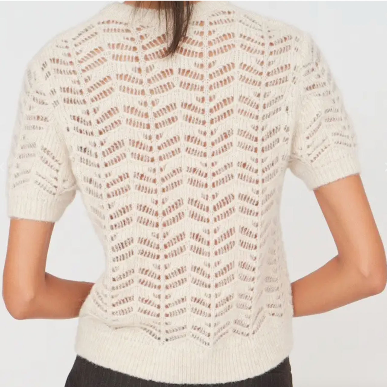 Verbier Pointelle Mini Sweater