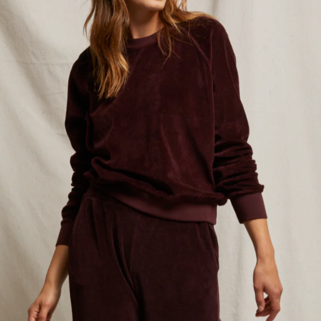 Stella Velour Sweatshirt Blackberry