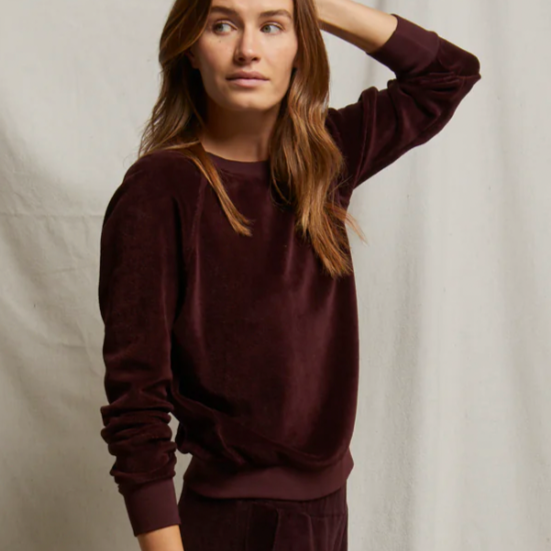 Stella Velour Sweatshirt Blackberry