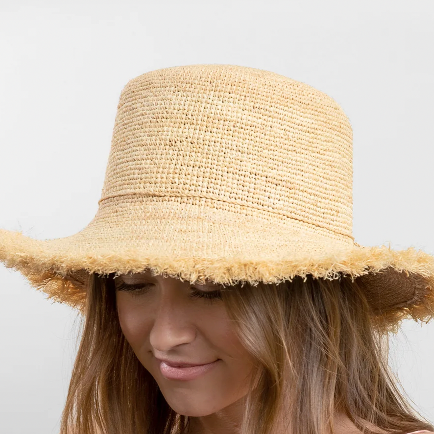 Packable Raffia Bucket